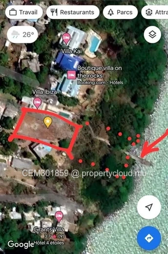 Terrain en bord de mer à vendre en pleine propriété – Trou d'Eau Douce
