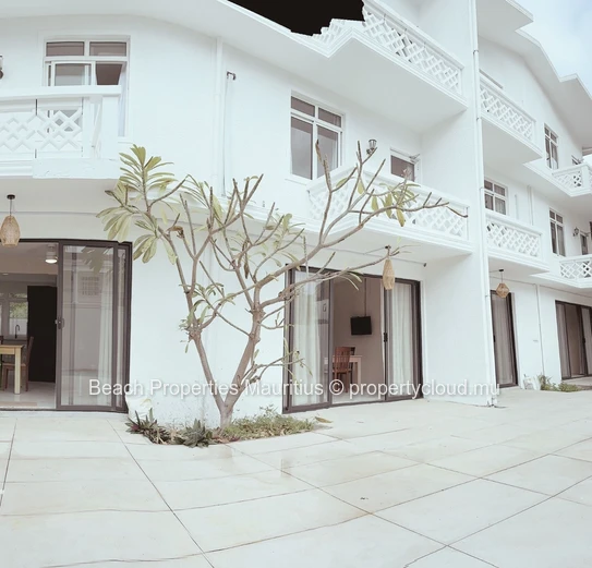 2 bedroom duplex 1 bathroom and guest toilet, communal pool.