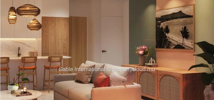"Charming 1 Bed Apartment with Communal Pool in Bain Boeuf, Close to Amenities - Ideal for Mauritian Citizens! 
