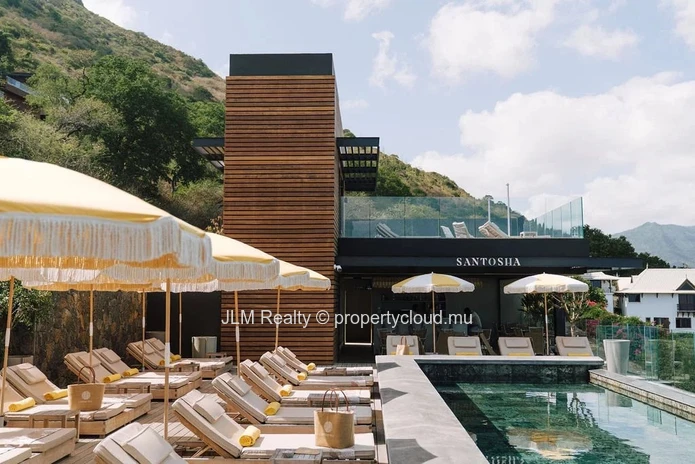 Luxueuse villa avec vue à 180° sur la mer et le Morne à vendre à Rivière Noire, Île Maurice
