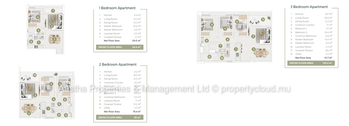 2 & 3 -Bed Apartment in Côte d'Or Complex with Pool — Foreigners Welcome