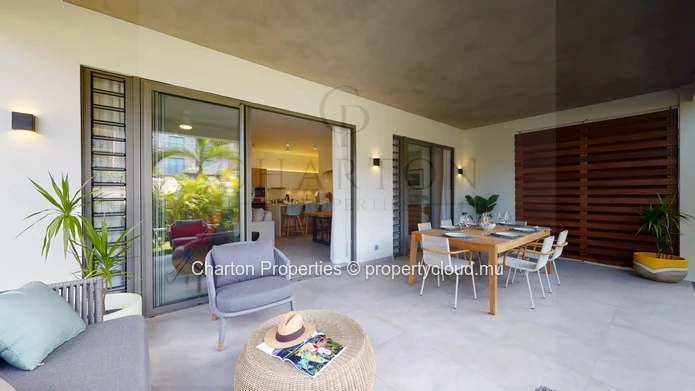 2 Bedroom Ensuite Apartment with Private Garden and Pool in Mont Choisy