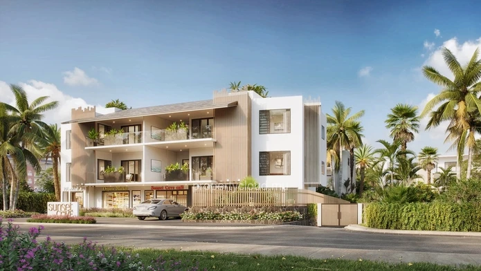 A vendre appartements de 3 chambres de 128 à 146m² acessible aux étrangers (R+2) au cœur de Tamarin.