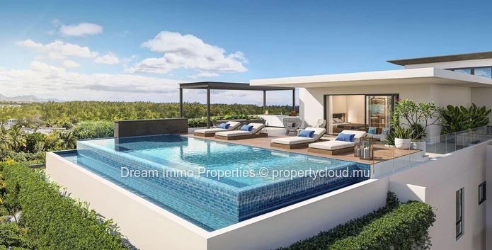 Spacious 4-Bedroom Sea View Penthouse Close To The Beach In Pte Aux Canonniers - Mauritius