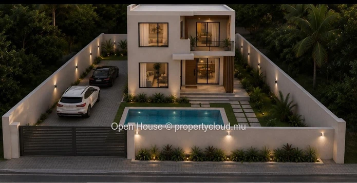 Local market sale - Petit Raffray - 3-bedroom villa project, fully equipped and furnished + private pool.