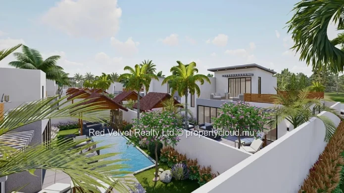 Villas de luxe à vendre à Grand Baie | Projet immobilier sur plan style complexe hôtelier