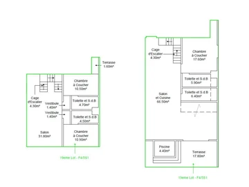 Penthouse de 3 Chambres