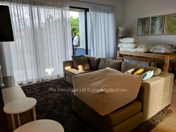 Nice Ground Floor Fully Furnished  Apartment for rent at Azuri Ocean and Golf Resort, Roches Noires.