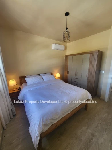 3-bedroom house with swimming pool for rent in Pointe aux Canonniers.