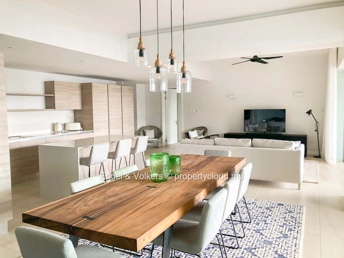 Fully Furnished 3-Bedroom Apartment with direct beach access