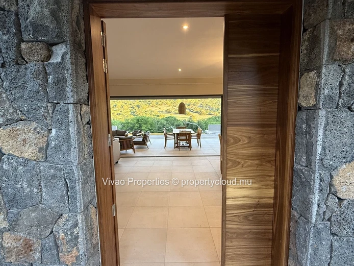 Furnished villa for rent in Rivière Noire with a private pool and 3 bedrooms Rs 200,000 pm