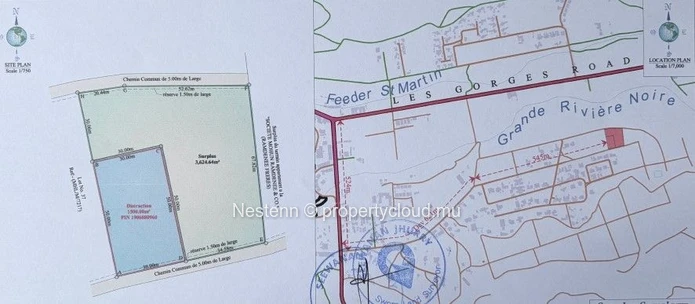 Large residential plot of 1500m2, excluded from any co-ownership
