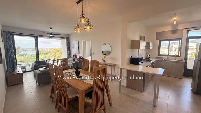 3-Bedroom Furnished Apartment for Rent in Tamarin with Pool