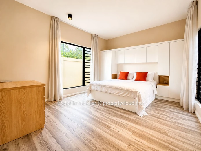 Appartement neuf 3 chambres avec piscine commune à louer à Palmyre, Flic-en-Flac