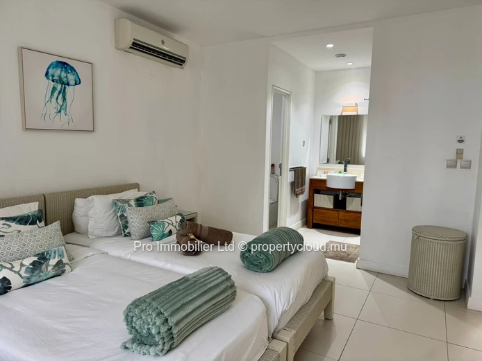 Spacious 3-bedroom first-floor apartment for sale at La Balise Marina, Black River. 