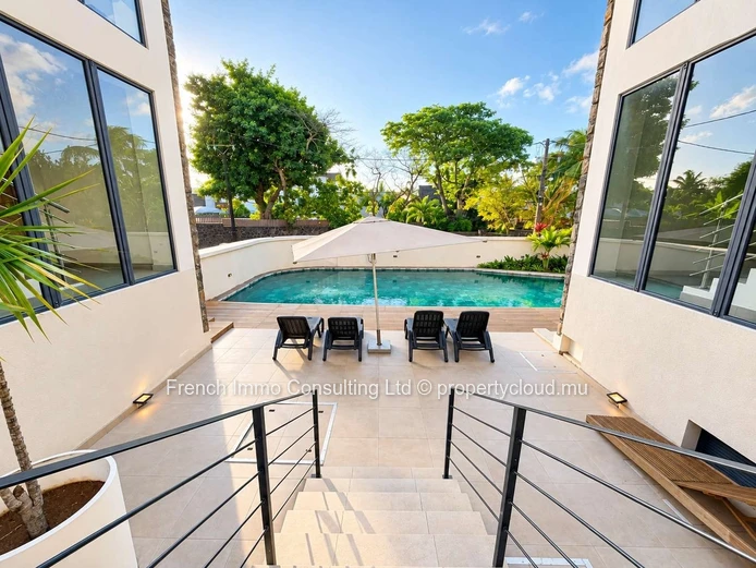Superbe appartement 2 chambres a la residence one bay de pereybere , piscine privative et commune 