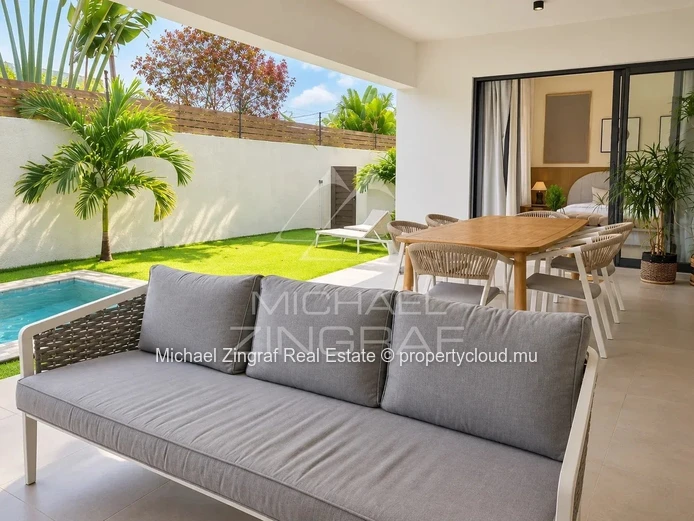 Appartement de 3 chambres avec jardin privé – Grand Baie