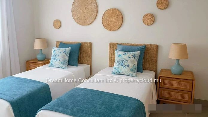 Beachside Furnished Apartment for Rent in Trou aux Biches