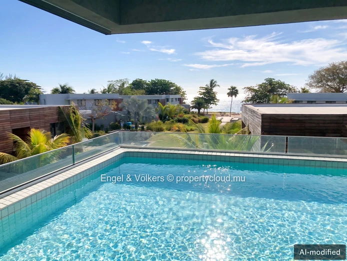 Fully Furnished 3-Bedroom Apartment with direct beach access