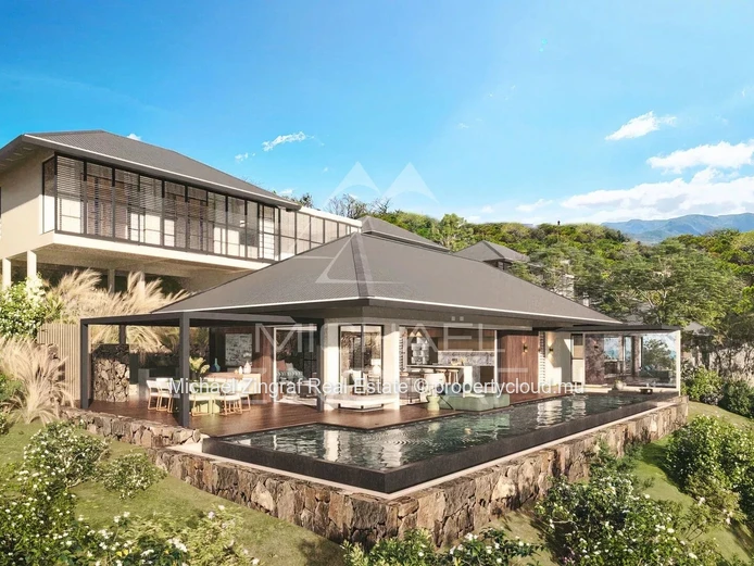 Villa de luxe avec vue panoramique sur Le Morne Brabant