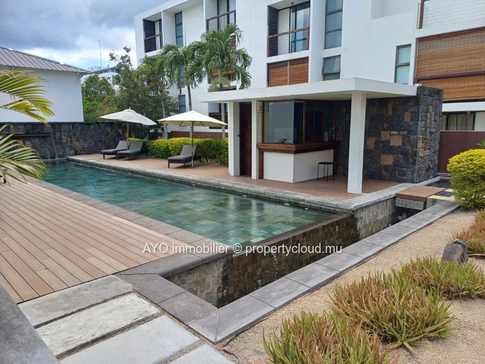 2 beds apartment with common pool in a secured residence at walking distance from Mon choisy beach