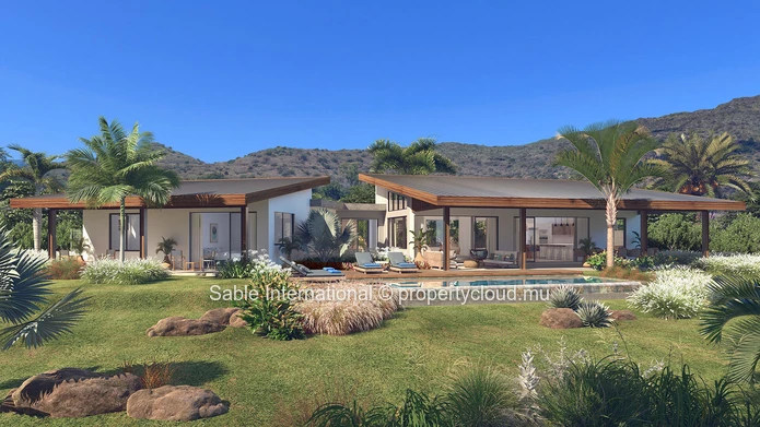 Luxury Villa with Private Pool in Tamarin - Rivière Noire Area | 4 Beds | Office | Mountain Views | Close to Golf & S...