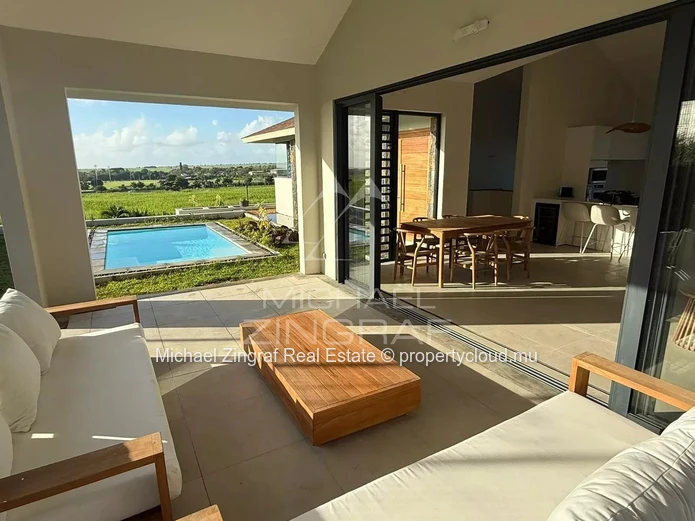 Villa neuve meublée avec vue dégagée à Belle Vue Harel
