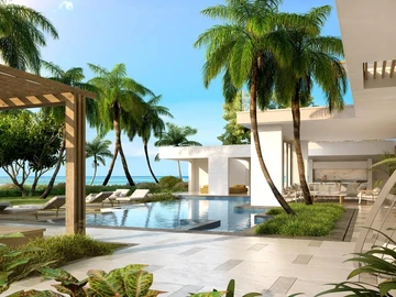 Prestigious villa with direct beach access at Belle Mare