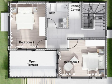 Townhouse, Duplex de 3 Chambres