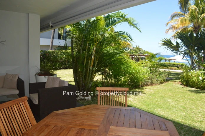 Beach front apartment available for rent.