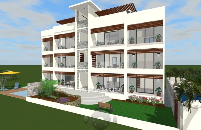 Albion Ile Maurice – À vendre : Appartement moderne de 2 chambres au premier étage, dans une résidence avec piscine