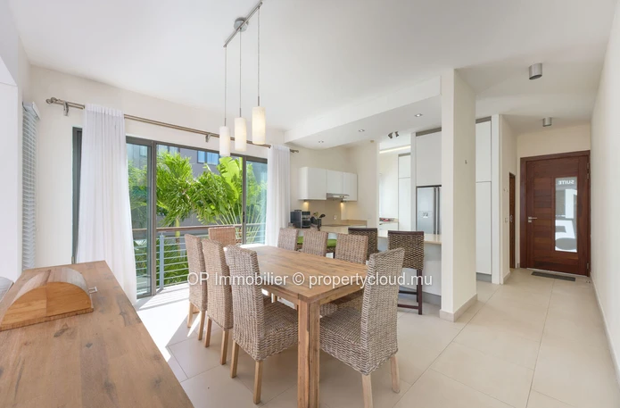 Appartement RES d exception à Bain Boeuf avec piscine privée et vue sur le lagon de Grand Baie