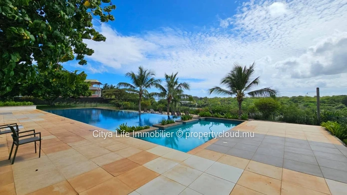 Furnished 1-Bedroom Apartment with Pool in Baie du Tombeau