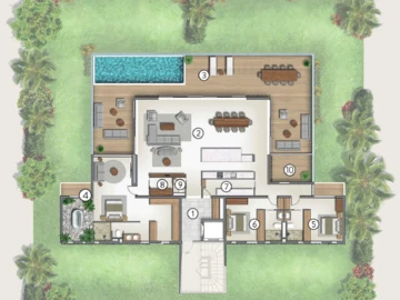 Penthouse de 3 Chambres