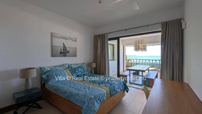 Breathtaking view from this beautiful apartment in a waterfront secure residence, with a lovely pool on the deck amid...