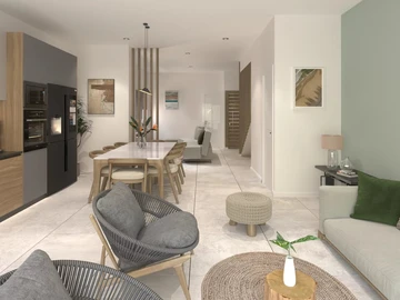 Townhouse, Duplex de 3 Chambres