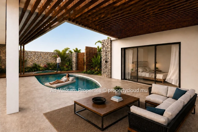 Villa contemporaine d’exception au cœur de La Balise Marina – Rivière Noire!
