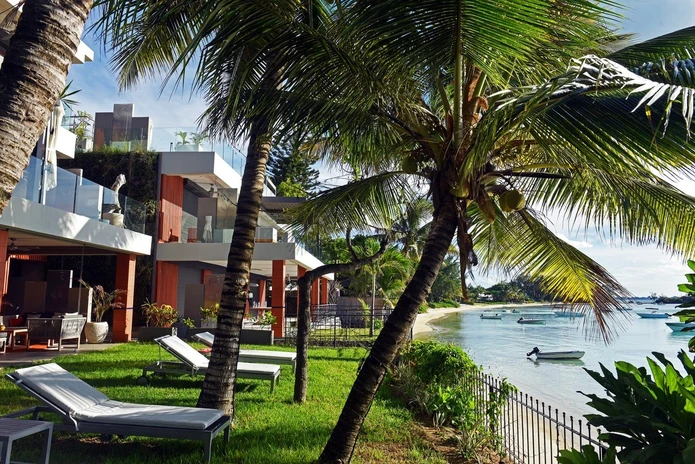 Beachfront Apartment with Sea Views in Péreybère, Grand Baie - 162m², 3 BR, Communal Pool - Rs 45M