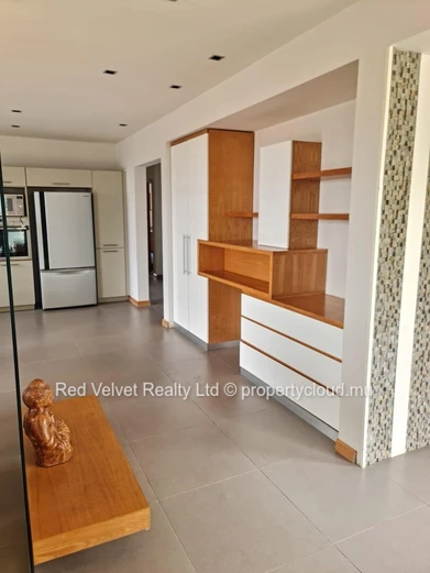Maison meublée à louer à Ebène, 400m² habitables sur un terrain de 700m². Services et commodités à proximité. Prix Rs...