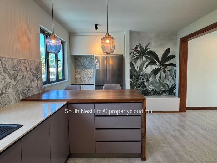 Furnished 3-bedroom house close to the beach with open view