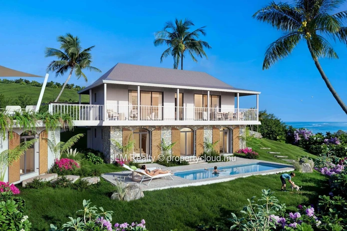 For Sale : Stunning Bioclimatic Villa with Sea View in Baie du Cap, Mauritius
