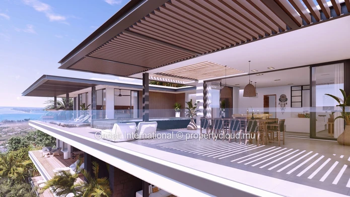 Duplex villa de luxe avec vue panoramique sur l'océan