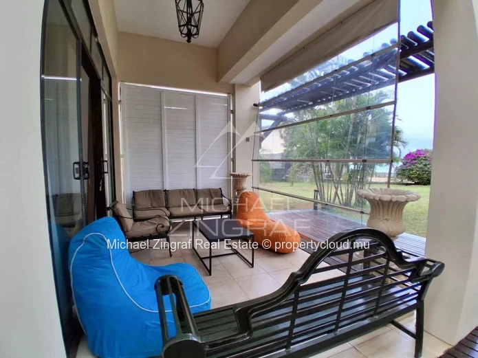 Beachfront Duplex Villa with Exceptional Views in Pointe aux Canonniers