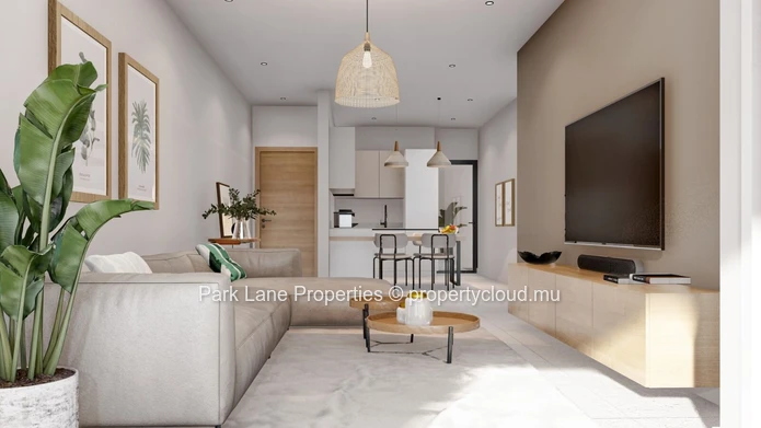 Appartement contemporain de 2 chambres à Vieux Quatre Bornes