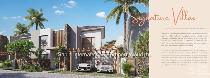 Appartement R+2 à vendre à Calodyne, 92m² habitables, 131m² de terrain, piscine commune, parkings, proche commodités