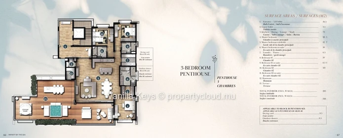 Penthouse en vente sur la côte de Rivière Noire-Opportunite Unique! Neuf! 2M USD