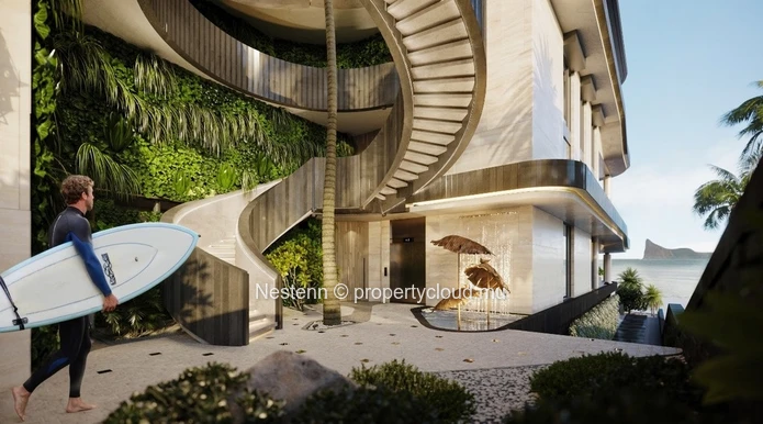 1er étage + mezzanine – Vue sur la mer