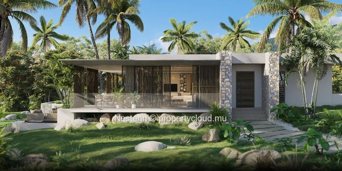 Le délicieux luxe minimaliste de cette superbe villa offrant une vue mer