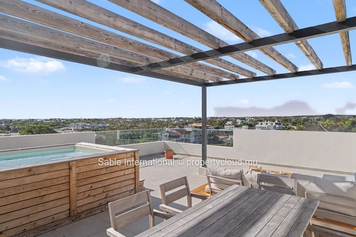 3-Bedroom Penthouse with Private Pool for Rent in Péreybère