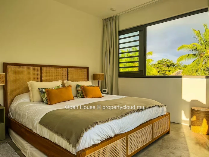 Furnished 1-Bedroom Beachfront Apartment for Rent in Roches Noires